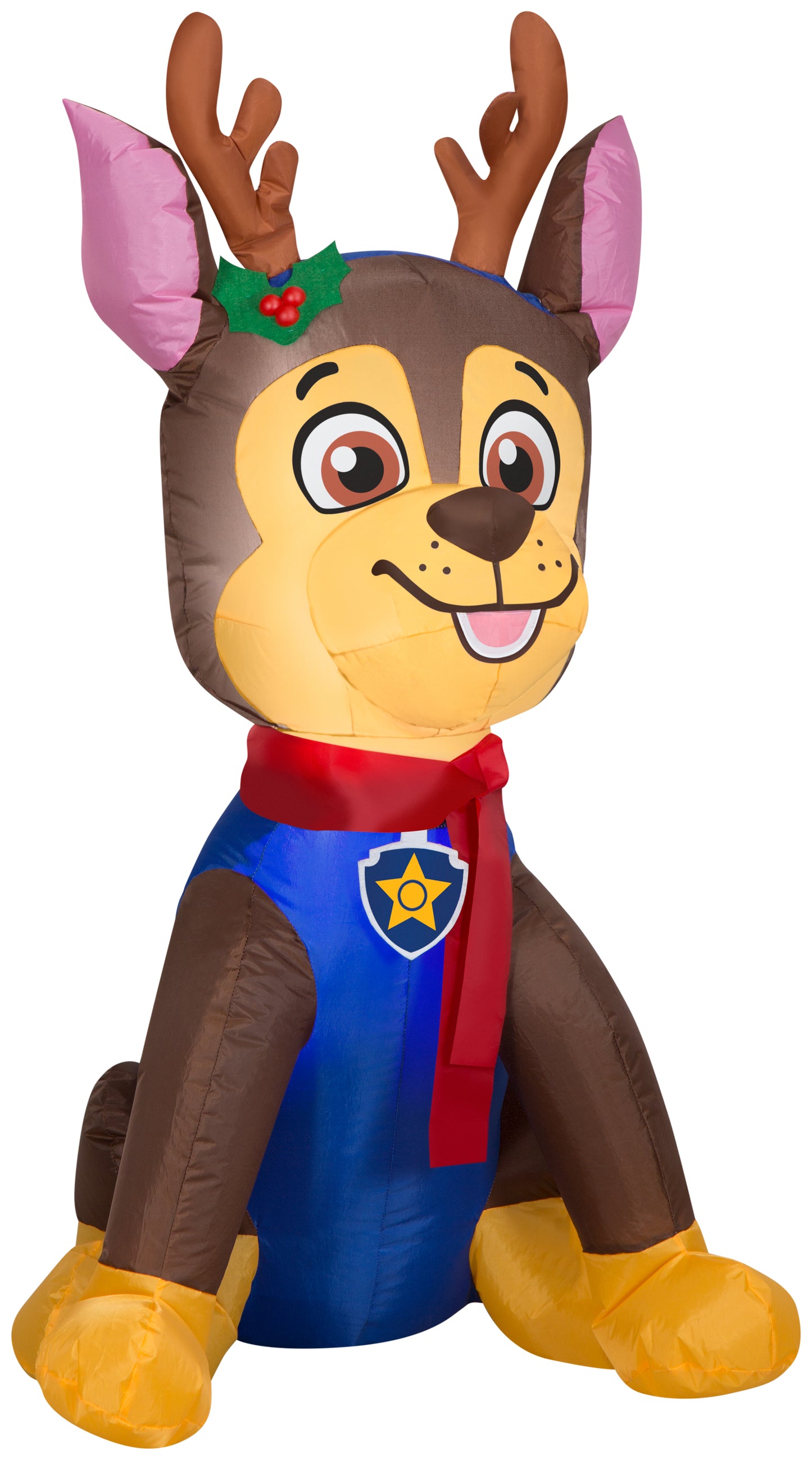 3.5-Ft Chase with Antlers and Scarf Christmas Inflatable