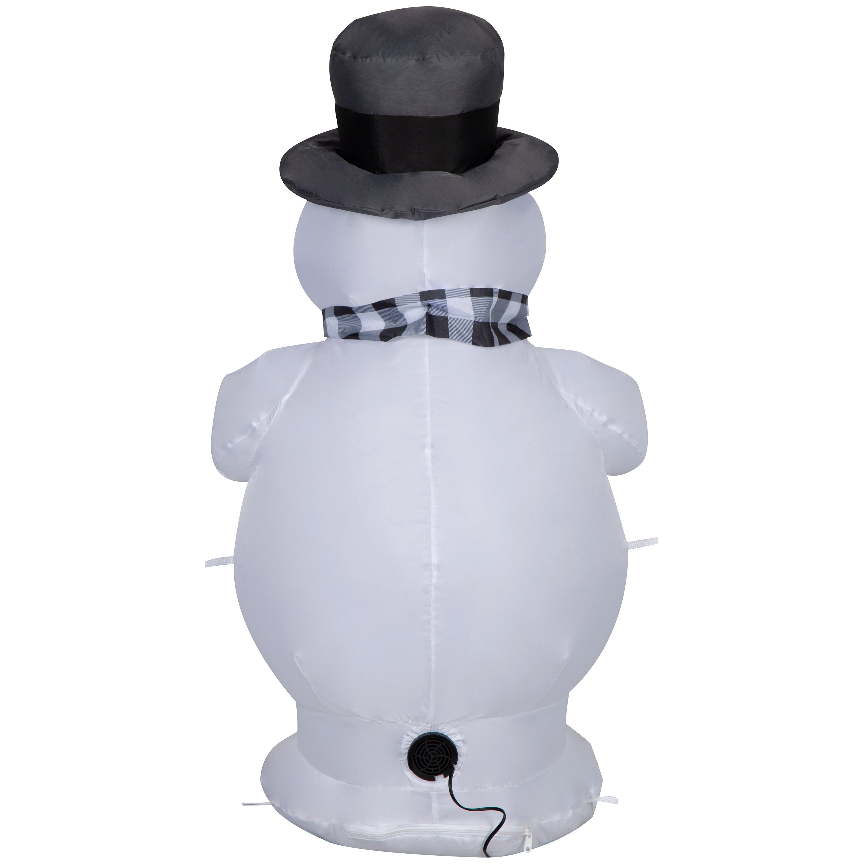 Gemmy Christmas Inflatable Frosty the Snowman with Scarf, 3.5 ft Tall, Multi