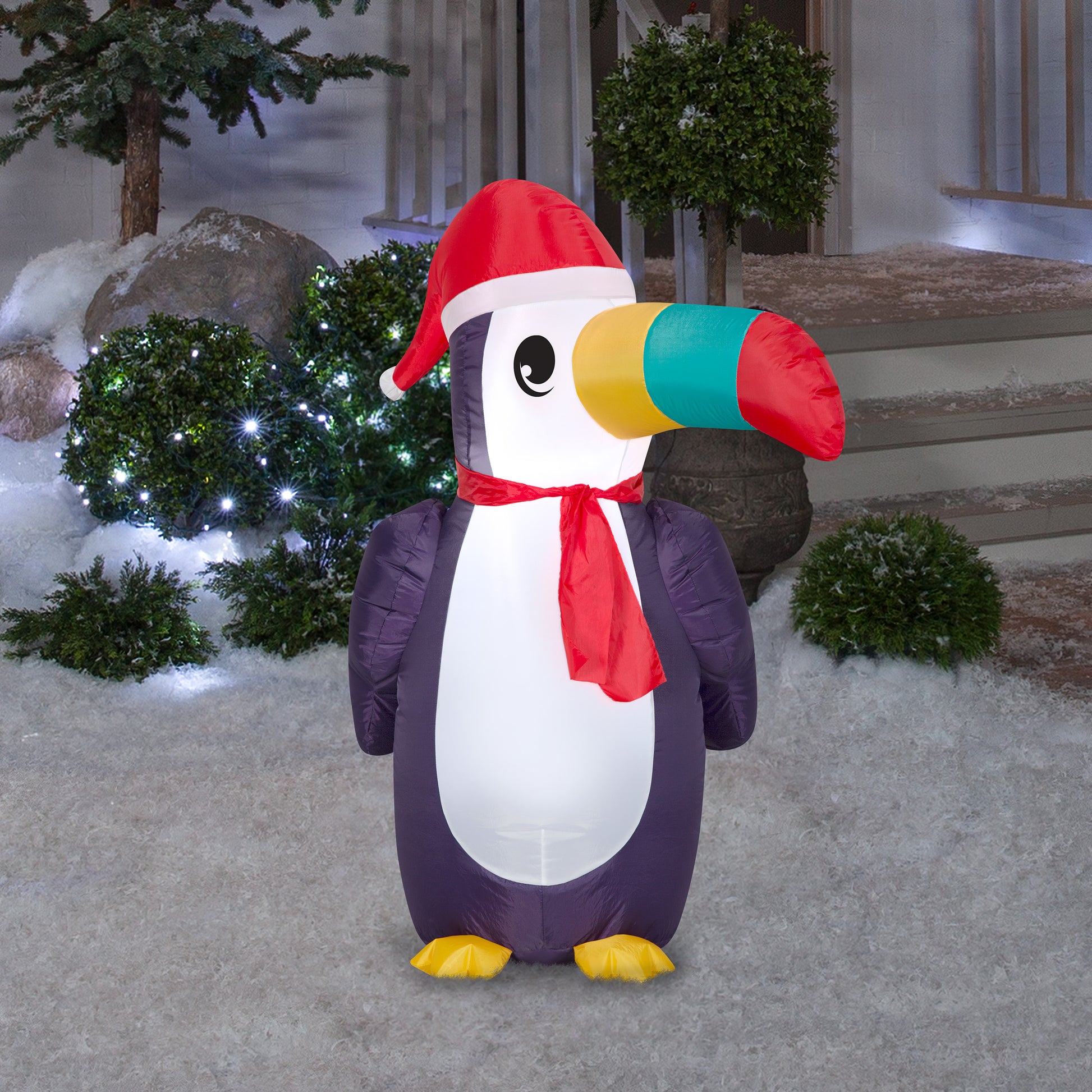 Christmas Inflatable Toucan, 3.5 ft Tall lifestyle