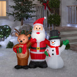 Load image into Gallery viewer, Gemmy 4.5&#39; Airblown Inflatable Santa and Friends Scene
