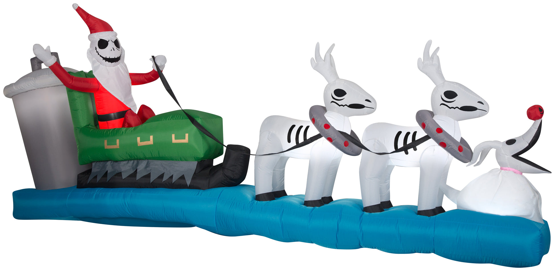 4.5-Ft Jack Skellington Sleigh Scene Colossal Christmas Inflatable
