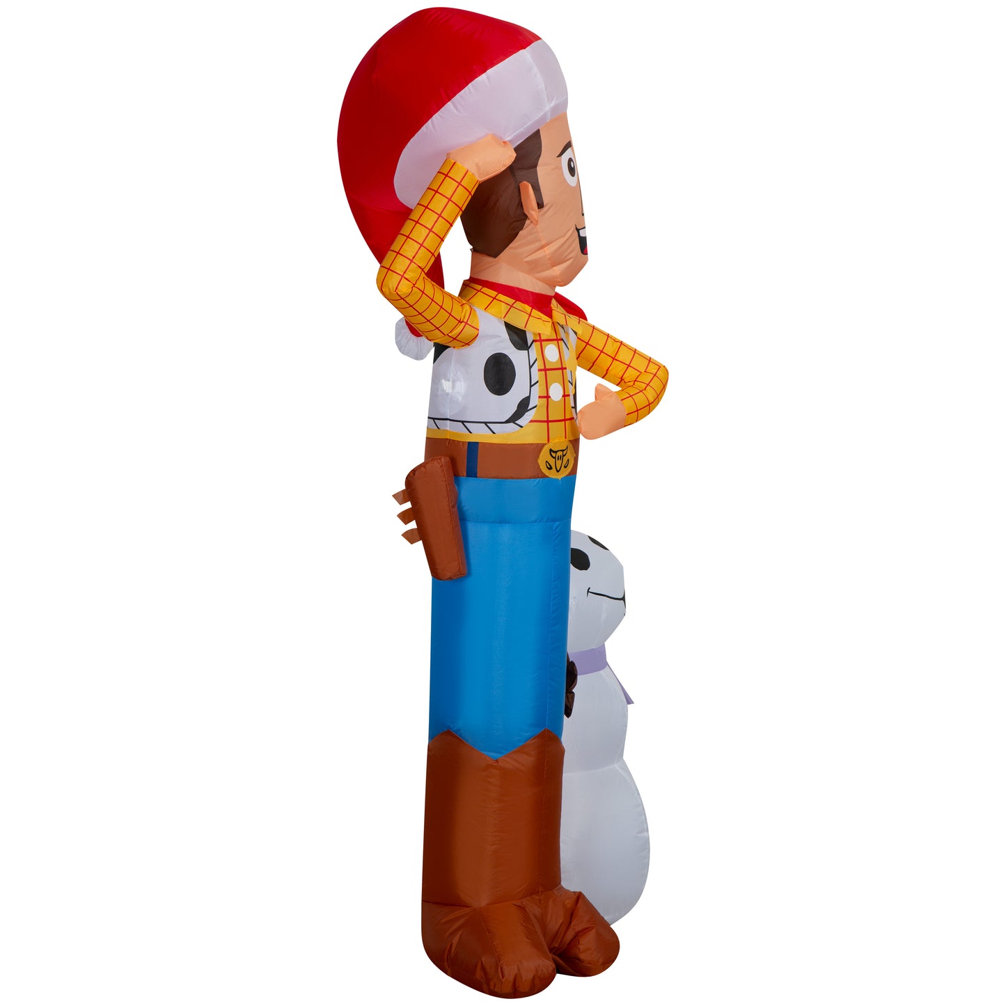 6-Ft Disney Woody with Snowman Christmas Inflatable image 4
