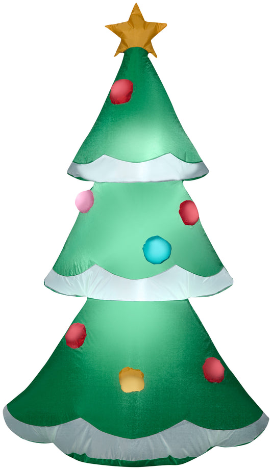 Christmas Inflatable Inflatable Christmas Tree, 4 ft Tall, green