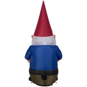 Gemmy Christmas Inflatable Gnome , 4 ft Tall, Multi