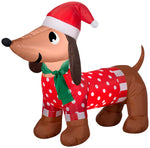 Load image into Gallery viewer, Gemmy Christmas Airblown Inflatable Dachshund, 2.5 ft Tall, Brown
