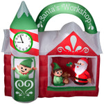 Load image into Gallery viewer, 7.5&#39; Animated Airblown-Santa&#39;s Workshop Scene
