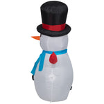 Load image into Gallery viewer, Gemmy Christmas Inflatable Little Snowman in Top Hat, 4 ft Tall, Multi
