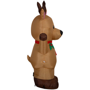 Gemmy Christmas Inflatable Reindeer, 4 ft Tall, Multi