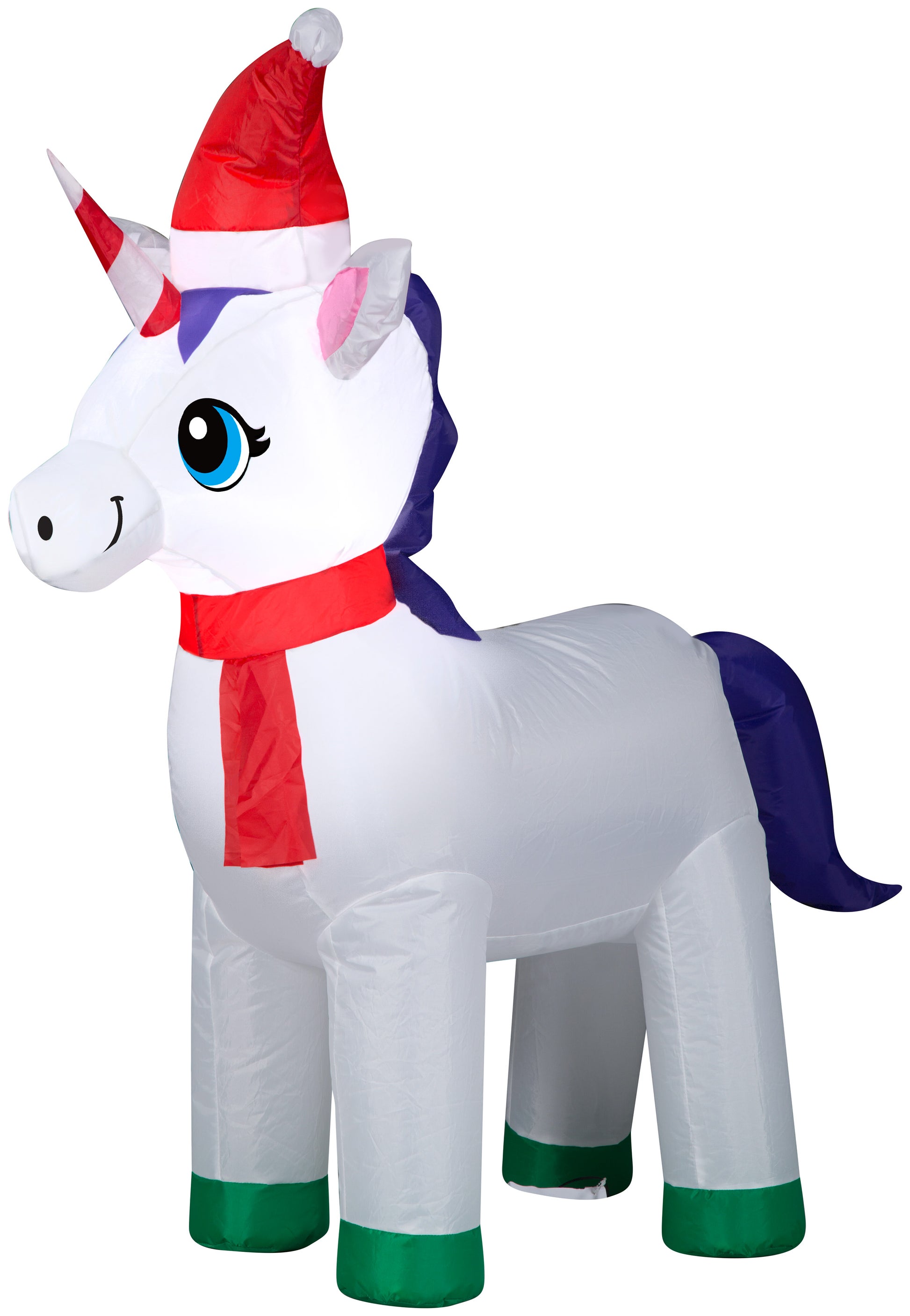 Christmas Inflatable Unicorn, 3.5 ft Tall