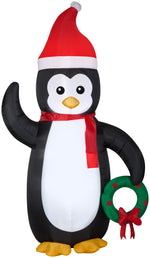 Load image into Gallery viewer, Gemmy Christmas Airblown Inflatable Penguin OPP , 7 ft Tall, Black
