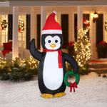 Load image into Gallery viewer, Gemmy Christmas Airblown Inflatable Penguin OPP , 7 ft Tall, Black
