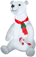 Load image into Gallery viewer, Gemmy Christmas Airblown Inflatable Polar Bear, 3.5 ft Tall, White

