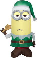 Load image into Gallery viewer, Gemmy Christmas Airblown Inflatable Kevin as Elf w/Bell Universal, 3.5 ft Tall, Multicolored
