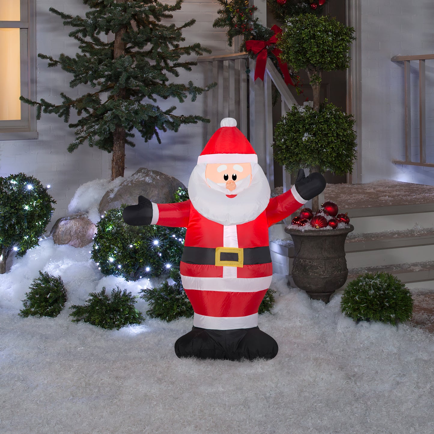 Christmas Inflatable Santa, 3.5 ft Tall lifestyle