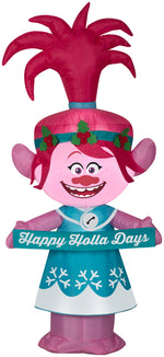 Load image into Gallery viewer, Gemmy Christmas Airblown Inflatable Poppy in Holiday Outfit w/Banner Universal, 4 ft Tall
