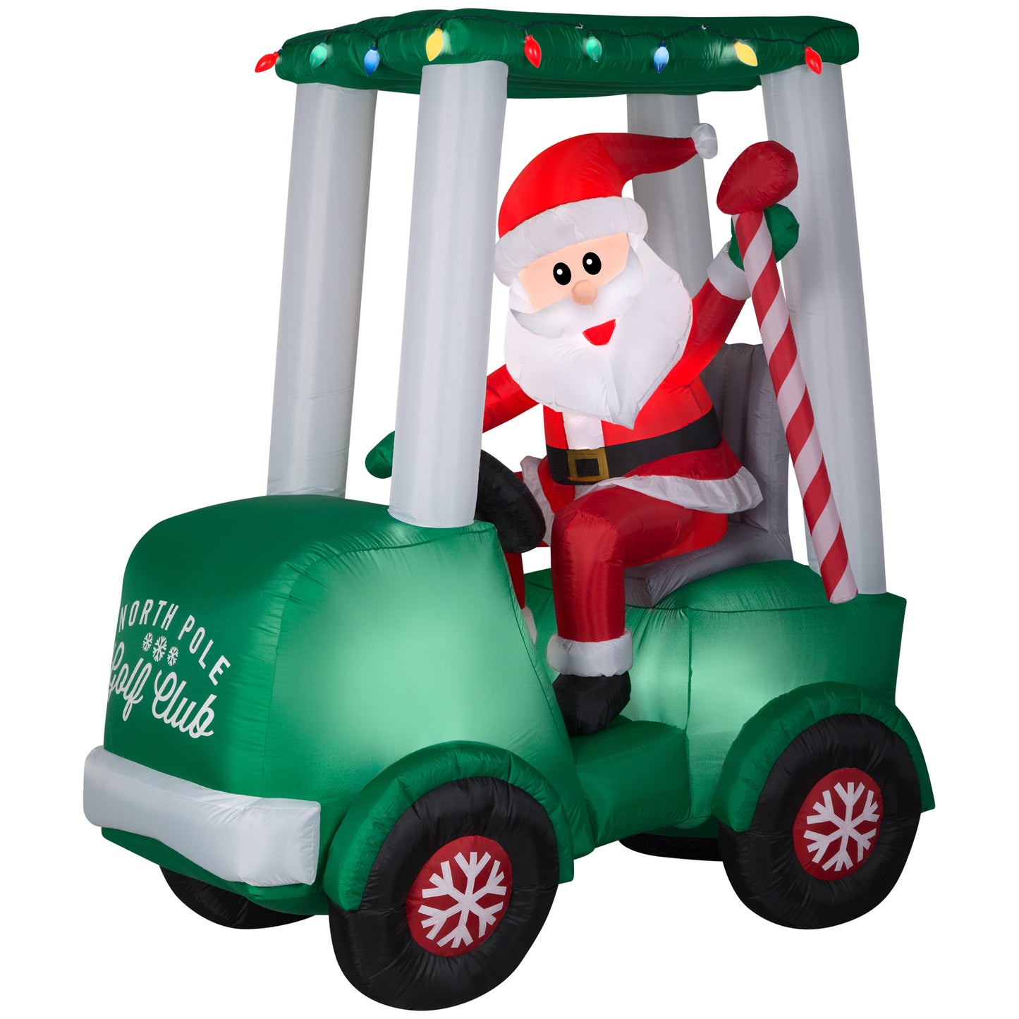Airblown-Santa with Golf Cart Scene