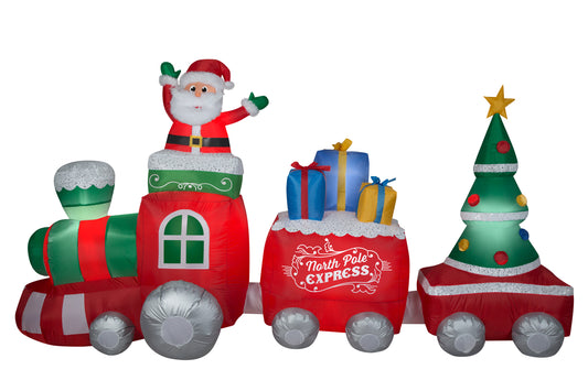 11.5' Giant Inflatable Mixed Media Train Scene