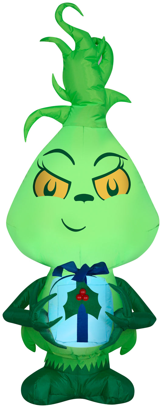 Christmas Inflatable Inflatable Little Grinch, 4 ft Tall, green