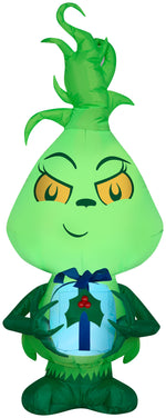 Load image into Gallery viewer, Gemmy Christmas Airblown Inflatable Inflatable Little Grinch, 4 ft Tall, green
