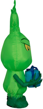 Load image into Gallery viewer, Gemmy Christmas Airblown Inflatable Inflatable Little Grinch, 4 ft Tall, green
