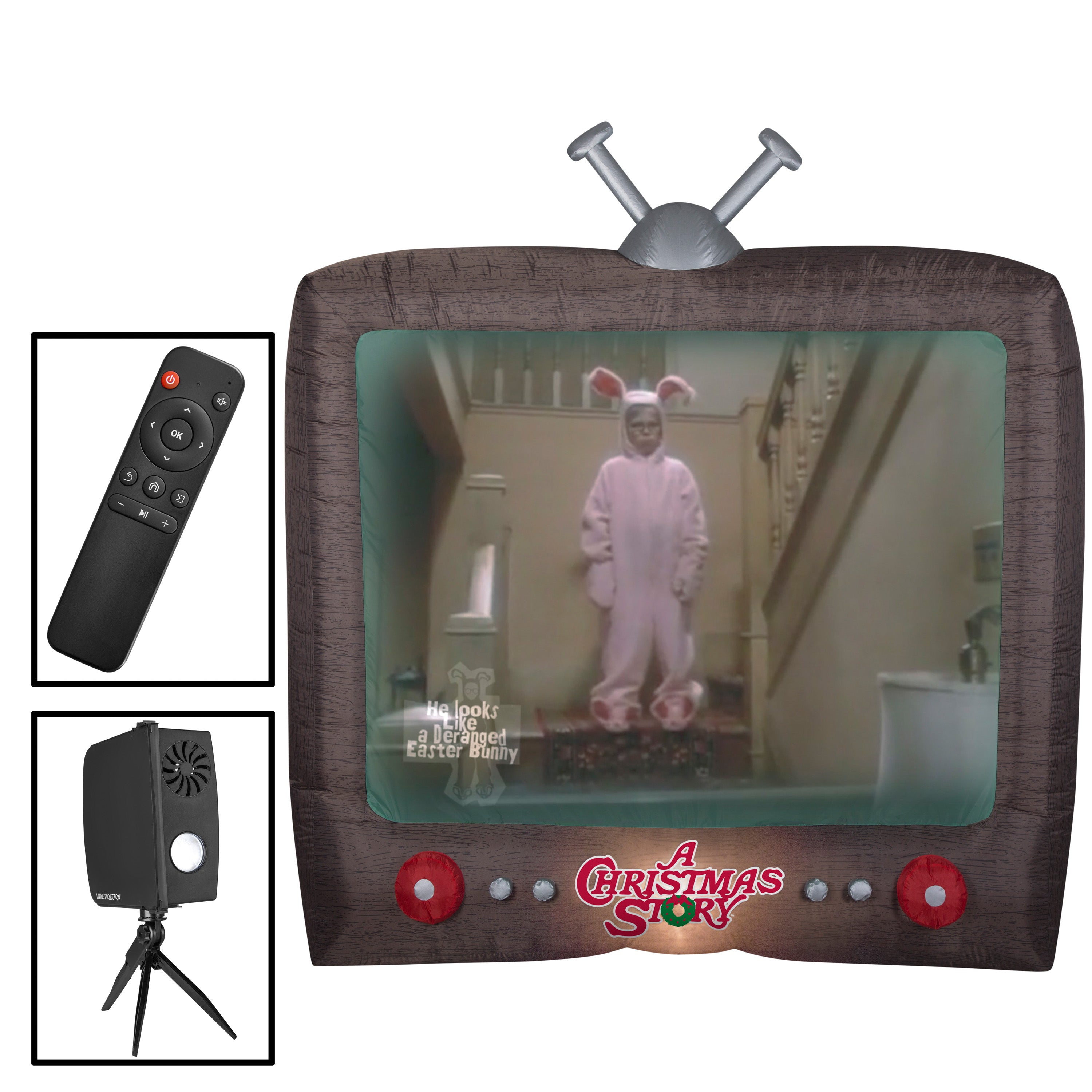 Gemmy 8' Living Projection Airblown Inflatable A Christmas Story
