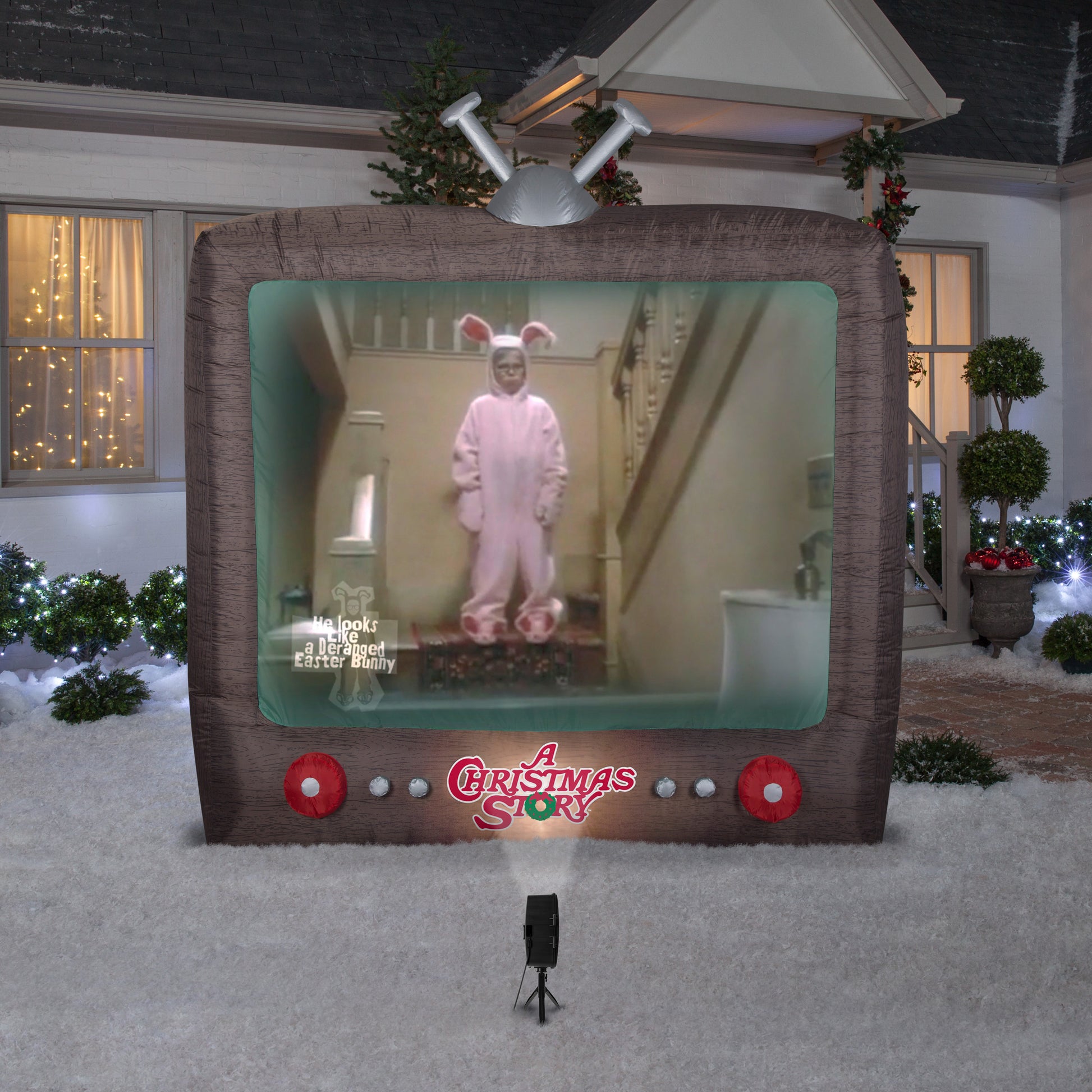 8' Living Projection Inflatable A Christmas Story lifestyle