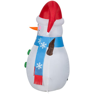 Gemmy Christmas Inflatable Snowman with Twig Arms, 4 ft Tall, Multi