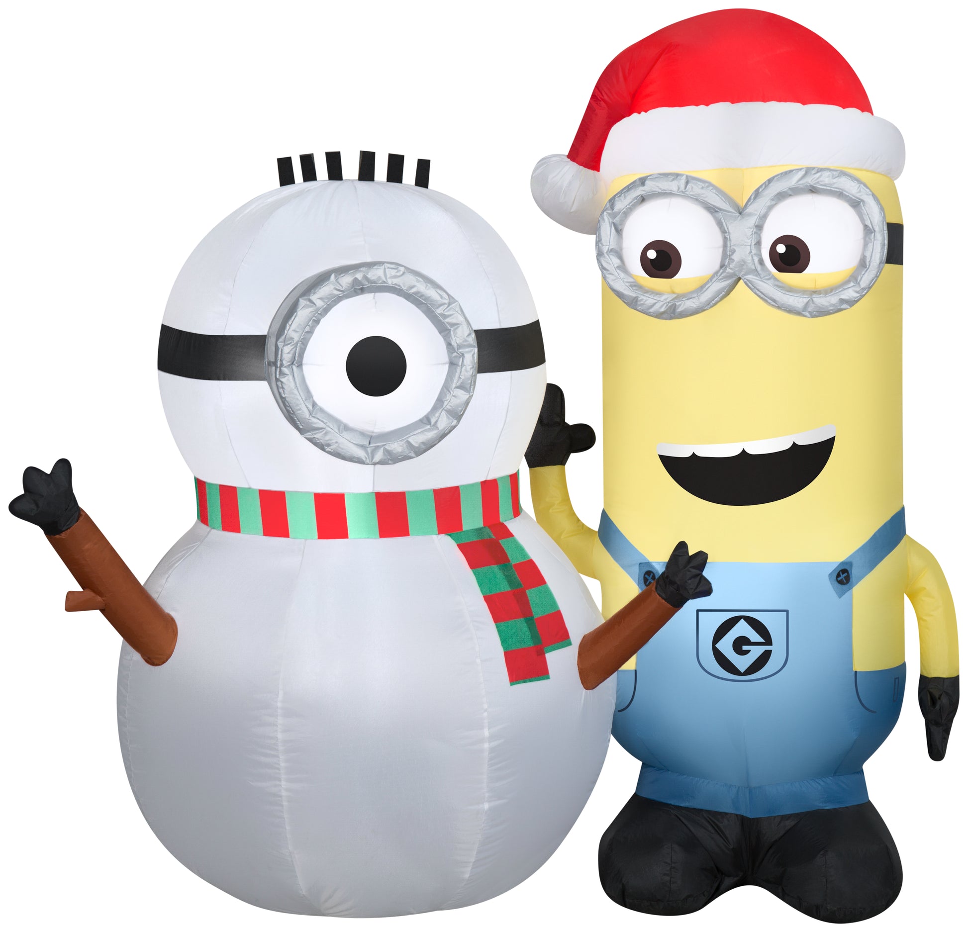 5-Ft Kevin Building Snowman Scene Christmas Inflatable