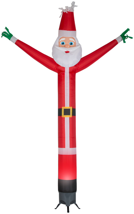 12' Animated Jolly Jiggler Santa w/Internal Spotlight