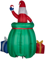 Load image into Gallery viewer, Gemmy Giant Animated Christmas Airblown Inflatable Inflatable Santa in a Gift Bag, 10 ft Tall, green
