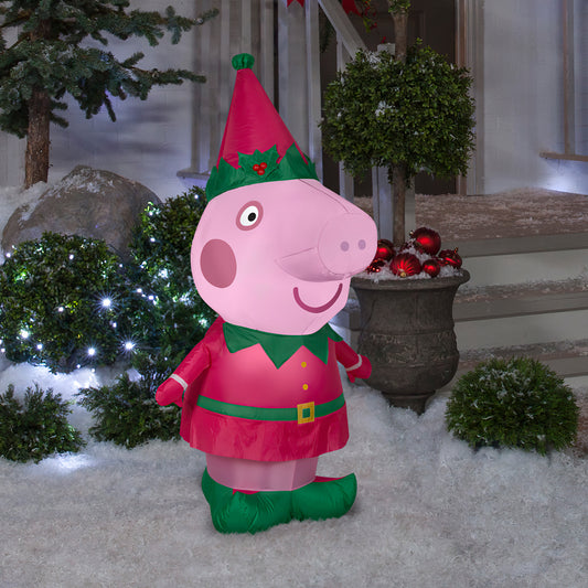 4' Christmas Peppa Pig lifestyle