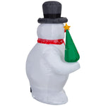 Load image into Gallery viewer, Gemmy Airblown Frosty the Snowman with Tree and Snowflake Scarf Christmas Inflatable, 3.5-Ft, LED Yard Decor

