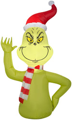 Load image into Gallery viewer, Gemmy Airblown Car Buddy Grinch w/Scarf-Dr. Seuss
