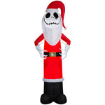 Load image into Gallery viewer, Gemmy Giant Christmas Inflatable Jack Skellington in Santa Outfit, 10 ft Tall, Multi
