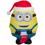 Load image into Gallery viewer, Gemmy Airblown Minions Otto with Stocking Christmas Inflatable, 3-Ft, LED Yard Decor
