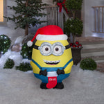 Load image into Gallery viewer, Gemmy Airblown Minions Otto with Stocking Christmas Inflatable, 3-Ft, LED Yard Decor

