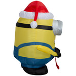Load image into Gallery viewer, Gemmy Airblown Minions Otto with Stocking Christmas Inflatable, 3-Ft, LED Yard Decor
