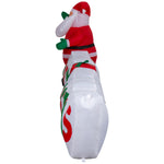 Load image into Gallery viewer, Gemmy Christmas Inflatable &quot;Merry Christmas&quot; Sign with Santa, 3 ft Tall, Multi
