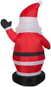 Gemmy Christmas Airblown Inflatable Santa, 4 ft Tall, Multi