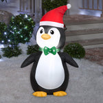 Load image into Gallery viewer, Gemmy Christmas Inflatable Penguin in Santa Hat, 3.5 ft Tall, Multi
