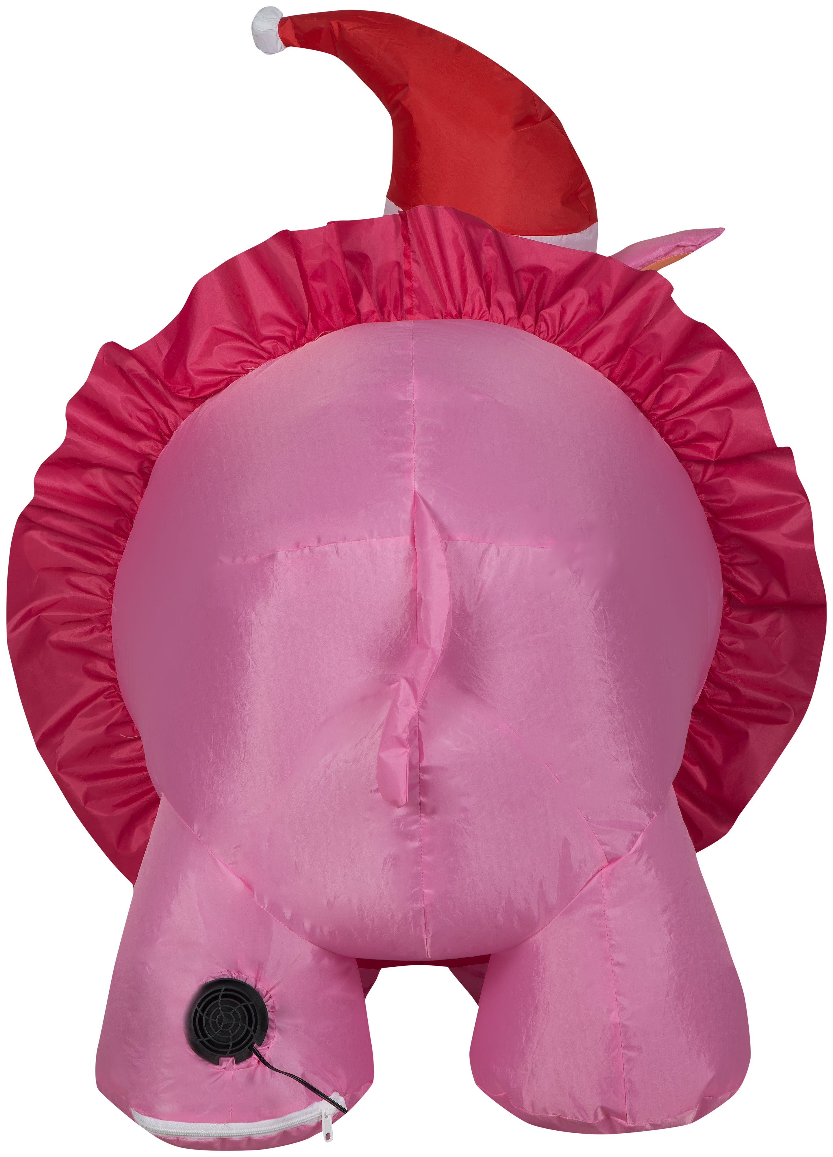 Gemmy Christmas Airblown Inflatable Hippo w/Pink Tutu, 2.5 ft Tall, Pink