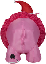 Load image into Gallery viewer, Gemmy Christmas Airblown Inflatable Hippo w/Pink Tutu, 2.5 ft Tall, Pink
