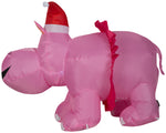 Load image into Gallery viewer, Gemmy Christmas Airblown Inflatable Hippo w/Pink Tutu, 2.5 ft Tall, Pink
