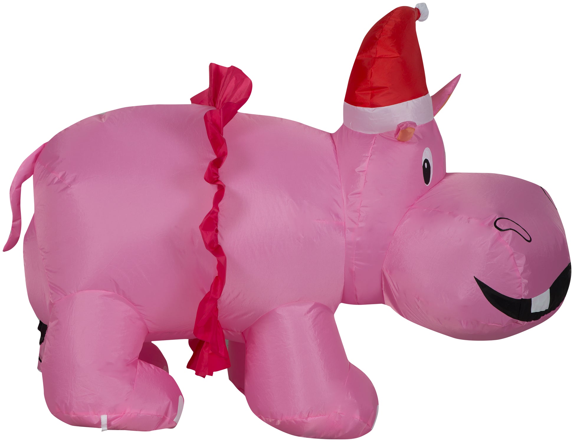 Christmas Inflatable Hippo w/Pink Tutu, 2.5 ft Tall image 3