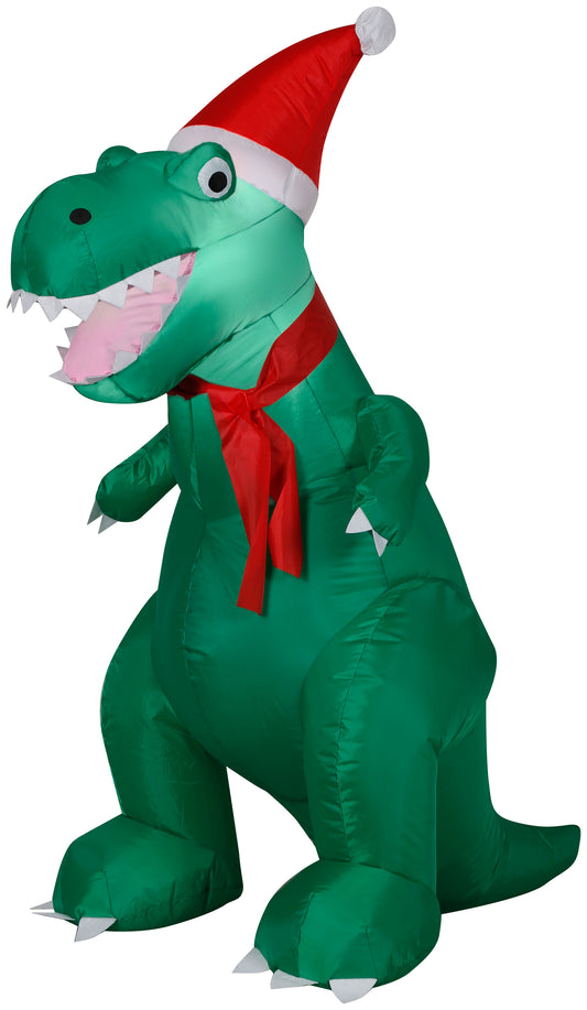 Christmas Inflatable T Rex, 3.5 ft Tall, green