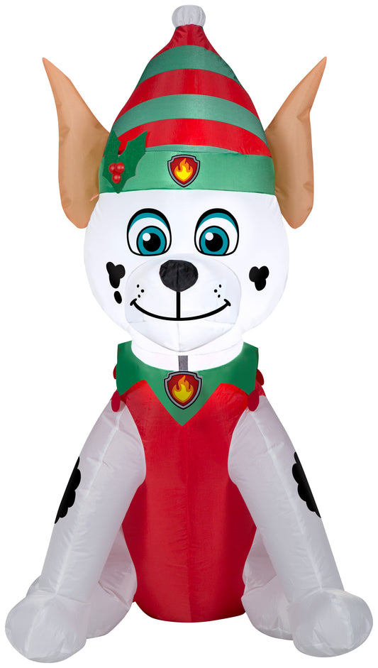 Christmas Inflatable Marshall in Elf Outfit Nick, 3.5 ft Tall