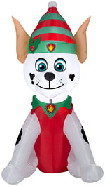 Load image into Gallery viewer, Gemmy Christmas Airblown Inflatable Marshall in Elf Outfit Nick, 3.5 ft Tall
