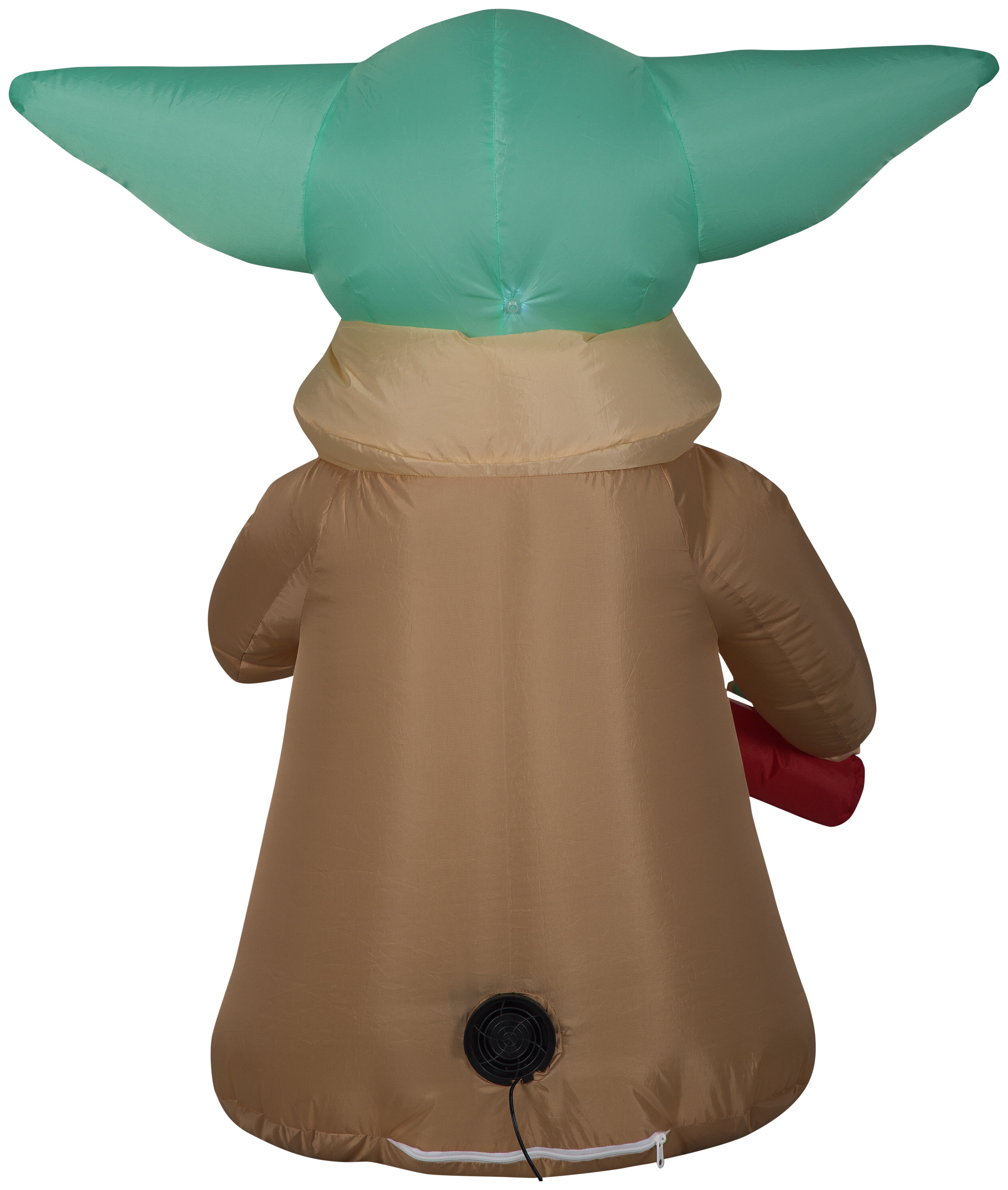 Gemmy Christmas Airblown Inflatable The Child w/Candy Cane Star Wars, 3.5 ft Tall, brown