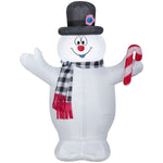Load image into Gallery viewer, Gemmy Christmas Inflatable Frosty the Snowman with Candy Cane, 3.5 ft Tall, Multi
