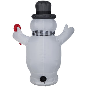 Gemmy Christmas Inflatable Frosty the Snowman with Candy Cane, 3.5 ft Tall, Multi